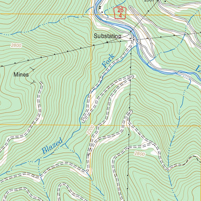 US Forest Service - Topo Bergoo, WV FSTopo Legacy digital map