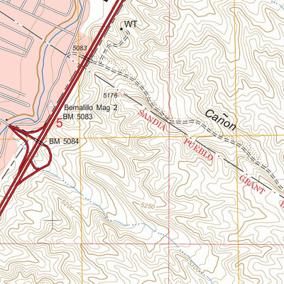 US Forest Service - Topo Bernalillo, NM FSTopo Legacy digital map