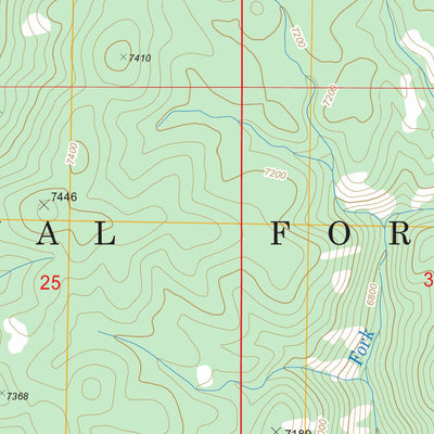 US Forest Service - Topo Bernard Mountain, ID FSTopo Legacy digital map