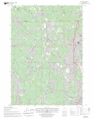 US Forest Service - Topo Berne, SD FSTopo Legacy digital map