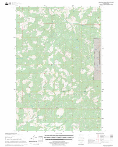 US Forest Service - Topo Bernier Creek, WA FSTopo Legacy digital map