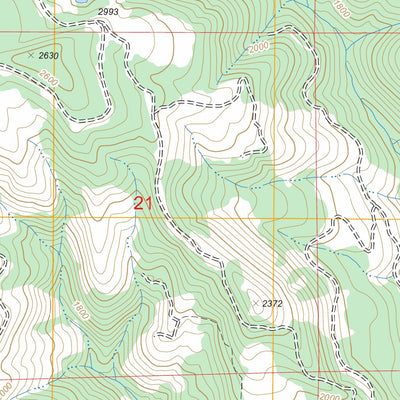US Forest Service - Topo Bernier Creek, WA FSTopo Legacy digital map