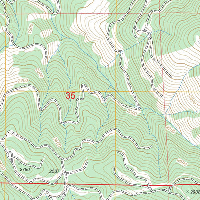 US Forest Service - Topo Bernier Creek, WA FSTopo Legacy digital map