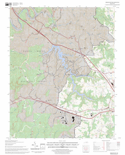 US Forest Service - Topo Bernstadt, KY FSTopo Legacy digital map