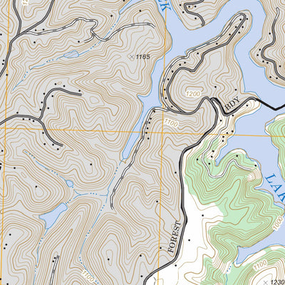 US Forest Service - Topo Bernstadt, KY FSTopo Legacy digital map