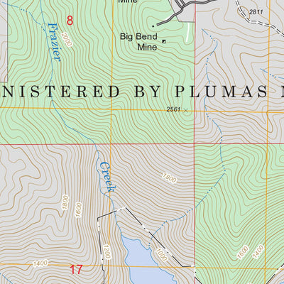 US Forest Service - Topo Berry Creek, CA FSTopo Legacy digital map