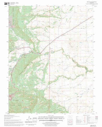 US Forest Service - Topo Beulah, CO FSTopo Legacy digital map