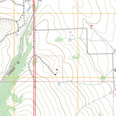 US Forest Service - Topo Beulah, CO FSTopo Legacy digital map