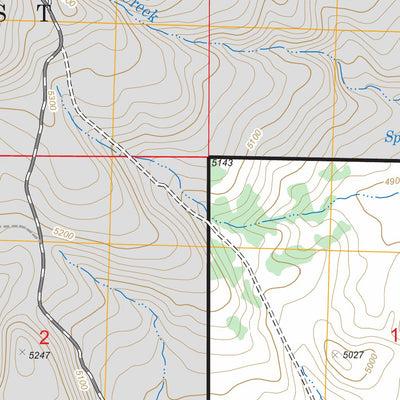 US Forest Service - Topo Big Baldy, OR FSTopo Legacy digital map