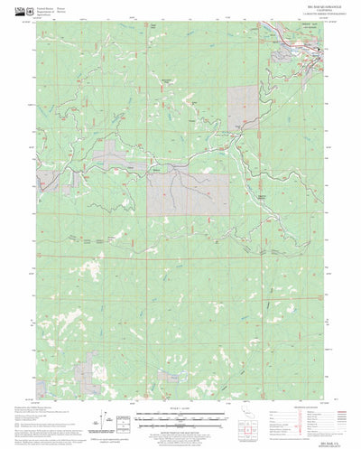 US Forest Service - Topo Big Bar, CA FSTopo Legacy digital map