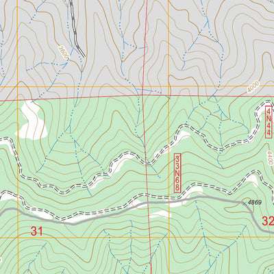 US Forest Service - Topo Big Bar, CA FSTopo Legacy digital map