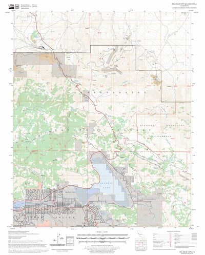 US Forest Service - Topo Big Bear City, CA FSTopo Legacy digital map