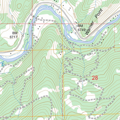US Forest Service - Topo Big Beaver Reservoir, CO FSTopo Legacy digital map