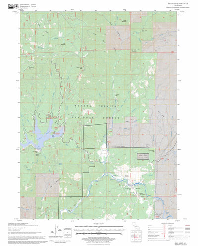 US Forest Service - Topo Big Bend, CA FSTopo Legacy digital map
