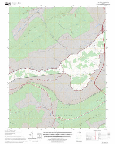 US Forest Service - Topo Big Bend, VA FSTopo Legacy digital map