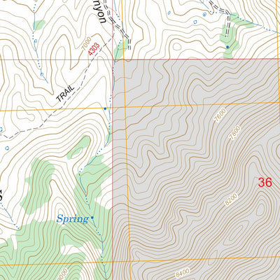 US Forest Service - Topo Big Blind Canyon, ID FSTopo Legacy digital map