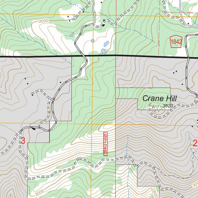 US Forest Service - Topo Big Cedar, ID FSTopo Legacy digital map