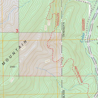 US Forest Service - Topo Big Cedar, OK FSTopo Legacy digital map