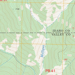 US Forest Service - Topo Big Creek, ID FSTopo Legacy digital map