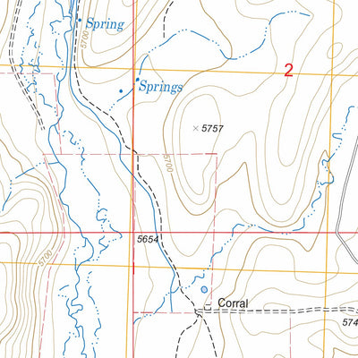 US Forest Service - Topo Big Creek Ranch, ID FSTopo Legacy digital map