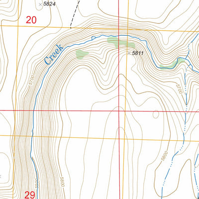 US Forest Service - Topo Big Creek Ranch, ID FSTopo Legacy digital map