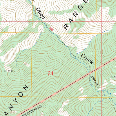 US Forest Service - Topo Big Creek Ranch, NV FSTopo Legacy digital map