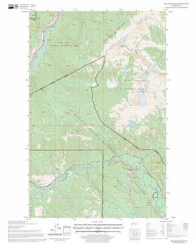 US Forest Service - Topo Big Devil Peak, WA FSTopo Legacy digital map