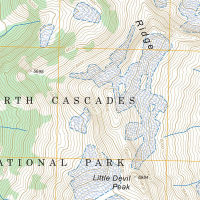 US Forest Service - Topo Big Devil Peak, WA FSTopo Legacy digital map