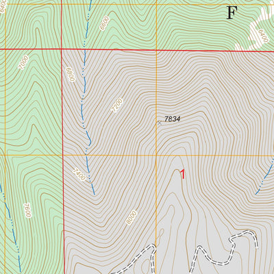 US Forest Service - Topo Big Draw, MT FSTopo Legacy digital map