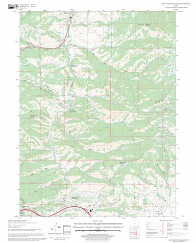 US Forest Service - Topo Big Dutch Hollow, UT FSTopo Legacy digital map