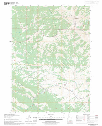 US Forest Service - Topo Big Elk Mountain, ID FSTopo Legacy digital map