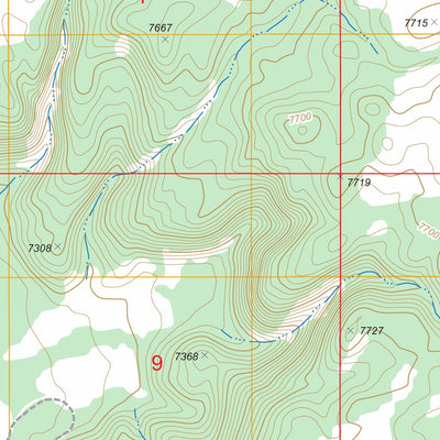 US Forest Service - Topo Big Grassy, ID - WY FSTopo Legacy digital map