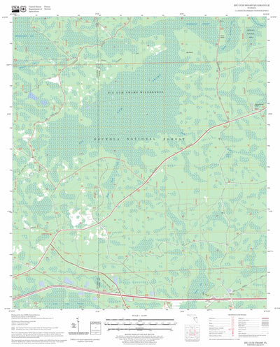 US Forest Service - Topo Big Gum Swamp, FL FSTopo Legacy digital map