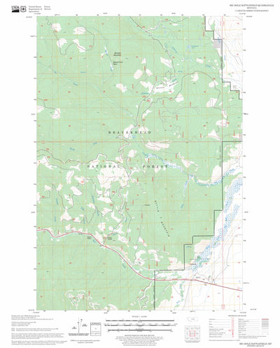 US Forest Service - Topo Big Hole Battlefield, MT FSTopo Legacy digital map