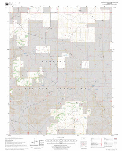 US Forest Service - Topo Big Hole Canyon, CO FSTopo Legacy digital map