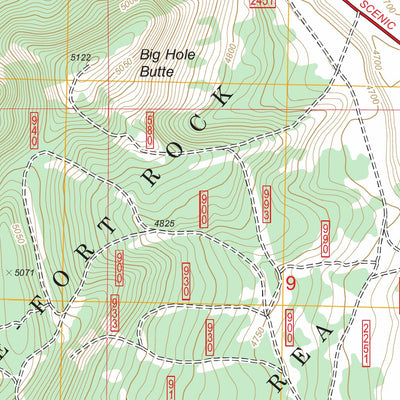 US Forest Service - Topo Big Hole, OR FSTopo Legacy digital map