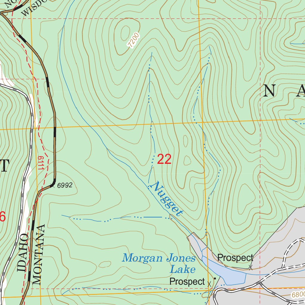Big Hole Pass, ID - MT FSTopo Legacy Map by US Forest Service - Topo ...
