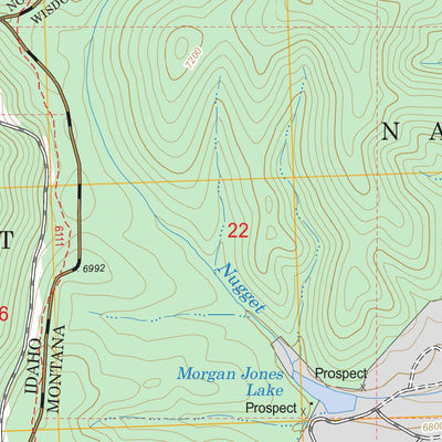 US Forest Service - Topo Big Hole Pass, ID - MT FSTopo Legacy digital map