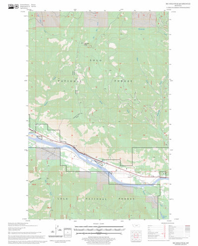 US Forest Service - Topo Big Hole Peak, MT FSTopo Legacy digital map