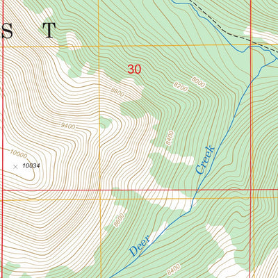 US Forest Service - Topo Big Horn Mountain, MT FSTopo Legacy digital map
