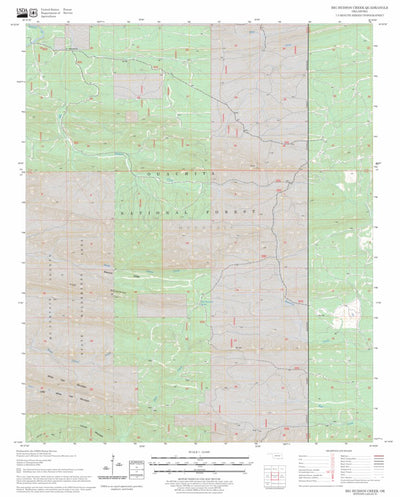 US Forest Service - Topo Big Hudson Creek, OK FSTopo Legacy digital map