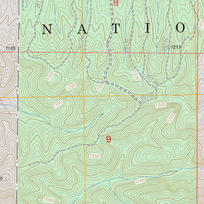 US Forest Service - Topo Big Hudson Creek, OK FSTopo Legacy digital map