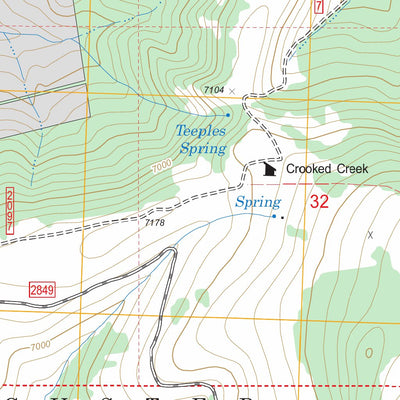 US Forest Service - Topo Big Ice Cave, MT FSTopo Legacy digital map
