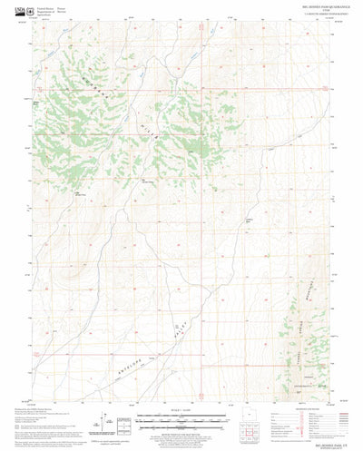 US Forest Service - Topo Big Jensen Pass, UT FSTopo Legacy digital map