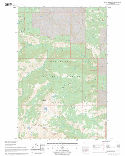 US Forest Service - Topo Big Jim Mountain, WA FSTopo Legacy digital map