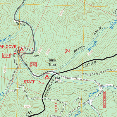US Forest Service - Topo Big Junction, TN - NC FSTopo Legacy digital map