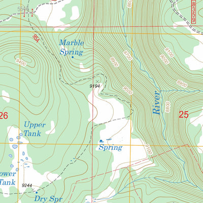 US Forest Service - Topo Big Lake North, AZ FSTopo Legacy digital map