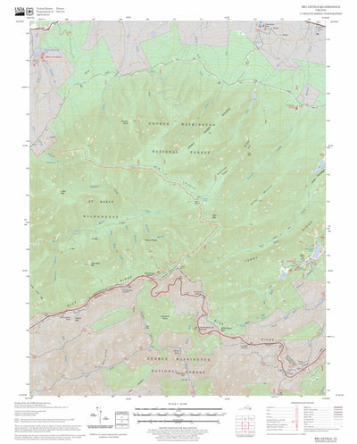 US Forest Service - Topo Big Levels, VA FSTopo Legacy digital map