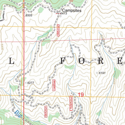 US Forest Service - Topo Big Owl Creek, ID FSTopo Legacy digital map