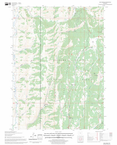 US Forest Service - Topo Big Park, WY FSTopo Legacy digital map